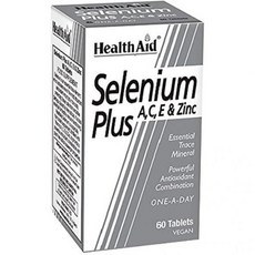 Health Aid Selenium Plus (Vitamins A C E & Zinc) 60 Tablets, Health Aid Selenium Plus (Vita, 60정, 1개