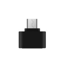 USB 마이크로 5핀 OTG 미니 젠더, 블랙, 1개