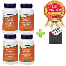 나우푸드 패션 플라워 천연 수면 보조제 멜라토닌 무첨가 350mg 90캡슐+정품보증서