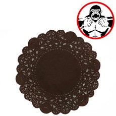 킹콩 포장 부자재 브라운 도일리 페이퍼 9cm 다용도 선물 포장 디퓨저 꽃심, 옵션명