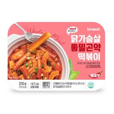 러브잇 닭가슴살 통밀곤약 떡볶이 매콤맛 210g(1팩), 단품