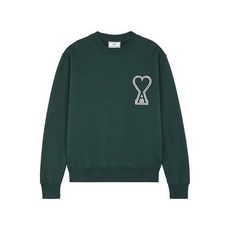 [아미] 맨투맨 빅하트 로고 Ami De Cour Logo Patch Sweatshirt 0400012560022 GREEN
