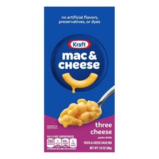 Kraft Three Cheese Mac & Cheese 크래프트 3 치즈 맥앤치즈 미니 쉘 파스타 206g 10팩