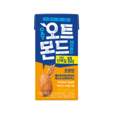 [지노앤코]롯데칠성 오트몬드 프로틴 190ml 오트 아몬드 저당 단백질 두유 간식 음료, 10개