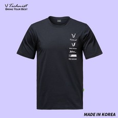 테크니스트 21TT-8212 BK 남여공용 반팔 박스티셔츠 배드민턴의류