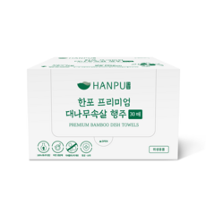 한포 대나무속살 빨아쓰는 프리미엄 행주 30매, 2개, 30매입