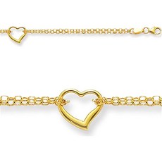 FJC Finejewelers Finejewelers 10 인치 1 개 하트 발찌 14캐럿 옐로우 골드