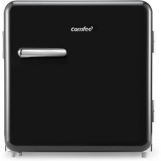 Comfee 컴프 미니 냉장고 레트로 47L 쿨박스 높이 50cm 연간 100kWh 온도 조절 가능 조절식 발 블랙 504869