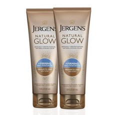 Jergens 내추럴 글로우 +퍼밍 셀프 태너 바디 로션 입 7.5 oz 중간 및 태닝된 피부 톤용 선리스 태닝 모이스처라이저 콜라겐 및 엘라스틴 함유 278459, 212.6g(7.5온스) 싱글 + 56.7g(2온스), 점진적인 광채