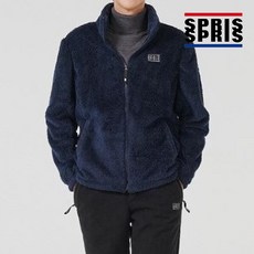 [스프리스] 남성 쉘파 하이넥 점퍼 네이비