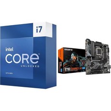 인텔 Core i713700K 게이밍 데스크톱 프로세서 16코어 8 Pcore Ecore 통합 그래픽 잠금 해제, Intel Core i7-13700K + B760 Ga - 인텔i713700k