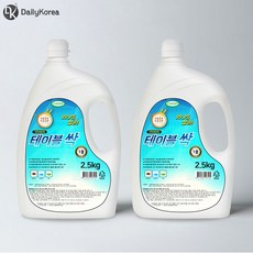 비바크린 테이블싹 2.5L 2개 식탁세정제 끈적임 기름때 클리너 식당 PC방 D