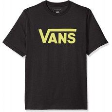 Vans Boy 's Classic T-셔츠 검은 색 (검정색 -Sulphur Spring W08) 소형 (Size : S)