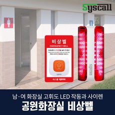 공원화장실 공공시설 비상벨 SLL-400+ST-E1, 스카이블루, 옵션2, 1개 - sl-300l8