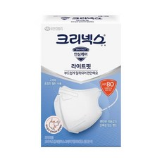 크리넥스 KF80 라이트핏 마스크 소형 10PX4개, 10개입, 4개, 흰색