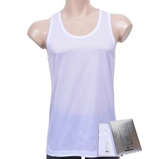 (제임스딘)(103JHMRR)부드러운 터치감 면 100수 더블실켓가공 백색 남성런닝