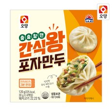 [푸드원스토어] 간식왕 포자 4구 만두, 12개, 120g