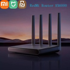  샤오미 레드미 라우터 AX6000 WiFi6 2.4G 5G 쿼드 코어 CPU 5952Mbs 메쉬 리피터 8 채널 신호 네트워크 증폭기 MiJia 앱, 4.And AU plug  Router 