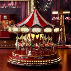 Mr.Christmas 미스터 크리스마스 쥬얼리 움직이는 오르골 회전목마 연말 기념일 선물, 보석3000개  음악 20곡 + 상하움직임