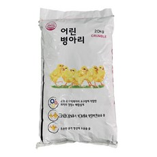 대주 어린 병아리 크럼블 20kg 사료 병아리 알갱이 모이, 1개