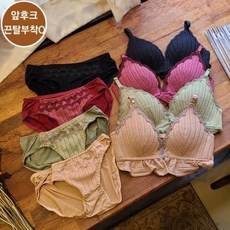 레이스앞후크브라팬티set