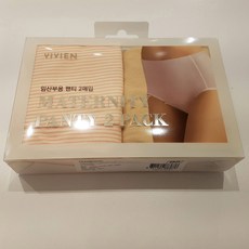 비비안 [NC순천 비비안] 앞밴드가 없어 편안해요 부드럽고 편안한 면스판 임부용 팬티 세트 (BP6607-SET)