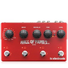 TC ELECTRONIC (티씨일렉트로닉) 기타用이펙터 리버브 페달 HALL OF FAME 2 X 4 REVERB, 1개