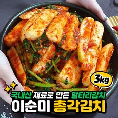 [당일생산] 국내산 아삭한 이순미 총각김치, 3kg, 1개