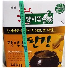 양지뜰 잘익은 된장 14 kg 전통 재래식 시골 업소 용된장 식당 도매 식자재 용식자재, 양지뜰잘익은된장14kg, SPRg_양지뜰잘익은된장14kg, 14kg