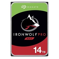 Seagate ST14000NEZ008 IronWolf Pro Internal hard drive for 1 - 24 Bay NAS systems 3 5 inches 14 T, 14 TB_Iron Wolf