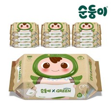 순둥이 생분해물티슈 그린에디션 캡형 80매 10팩RaC-01 -