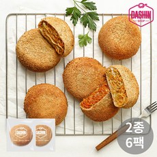 [다신샵] 통밀당 당근라페 비건 고로케 2종 혼합세트(오리지널+매콤), 6개, 80g