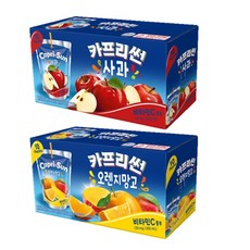 농심 카프리썬 사과 10개+오렌지망고 10개(총 20개입 각 200ml), 1세트, 4L