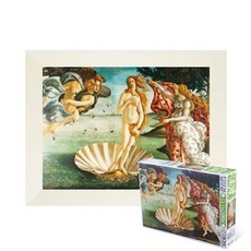 퍼즐피플 학산 명화 퍼즐 직소퍼즐, 비너스의 탄생 500피스 액자포함(우드화이트), 500p, 퍼즐유액 포함