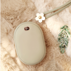 충전식 충전용 전자핫팩 휴대용 몽돌 전기손난로 c타입 10000mah 보조배터리 겸용, 랜덤