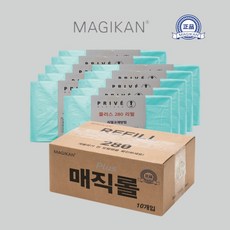 (주)스마트제이 [행사] 매직캔 리필 봉투 프리베 플러스 매직롤 2박스 이상구입몰 플러스280R10B (MPV27 용), 20개