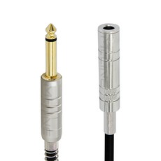 맥라인 모노 5.5 (6.35mm) 1/4 TS 언밸런스 오디오 스피커 음향 케이블 앰프 믹서 마이크 연장선 McLine MC-HA14, 1개, 50cm 1개, 50cm
