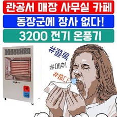 [O]45cm 대용량 열판이 탑재된 넓은 실내용 온풍기, HV21 FU-3200_아이보리, 상세페이지 참조