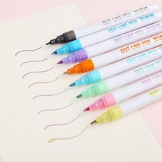 해외 8 색세트 기프트 카드 쓰기 더블 라인 드로잉 펜 개요 펜 편지지 PROD2410072590, 1set[29]_One Size, 1set[29]_One Size, 1set[29]