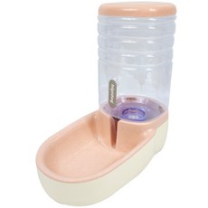 라이프란스 4L 강아지 고양이 자동급식기 자동급수기, 급수기/핑크