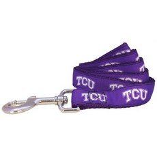 NCAA TCU Horned Frogs Dog Leash (Team Color Small), Small, 1개