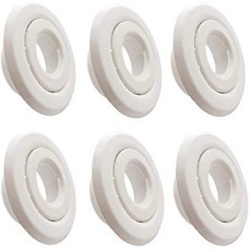 Happy Tree (6 Pack) 3/4 ” IPS Fire Sprinkler Head Escutcheon Plate Standard Cover Two Piece Rosette, 1