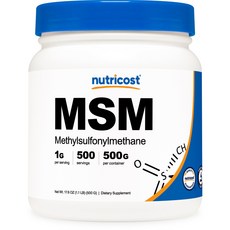 뉴트리코스트 MSM 글루텐 프리, 500g, 1개