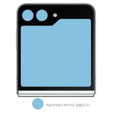 다부쳐 갤럭시 Z 플립5 유리 디스플레이 카메라 보호필름 2세트, 1개