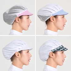 제이앤제이몰 기본 위생모 주방 급식 식품 공장 조리모, 반망사 화이트[JJ-302], 1개