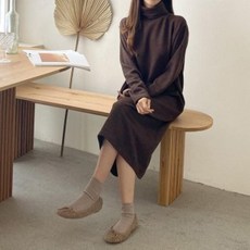 LIX545799빅사이즈 010 소피폴라넥니트원피스 DILB198