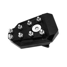 Zeyuan Kawasaki Klr650 용 오토바이 풋 브레이크 패드 확장 설치가 용이함, 검은색, 60mm, 알루미늄 합금, 1개