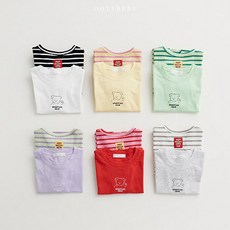 오뜨베베 베베)그리팅1+1 티셔츠 아기티셔츠 여름반팔티 여름아기옷