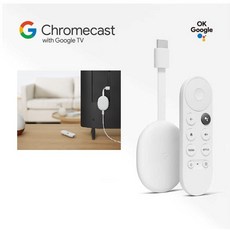 Chromecast with Google TV 4K / 구글 크롬캐스트 4k (화이트)
