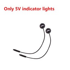 자동차 후방감지기 경보기 주차센서 사각지대 레이더 감지 시스템 경고등 운전 후진 지원 마이크로파 센서 신호 램프 5V 2 개, 1.Only light